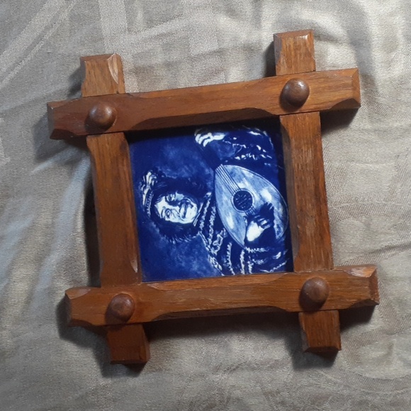 Frans Hals Art Repro Dutch Dleft Blue Tile Decor From Holland Small - Picture 1 of 11